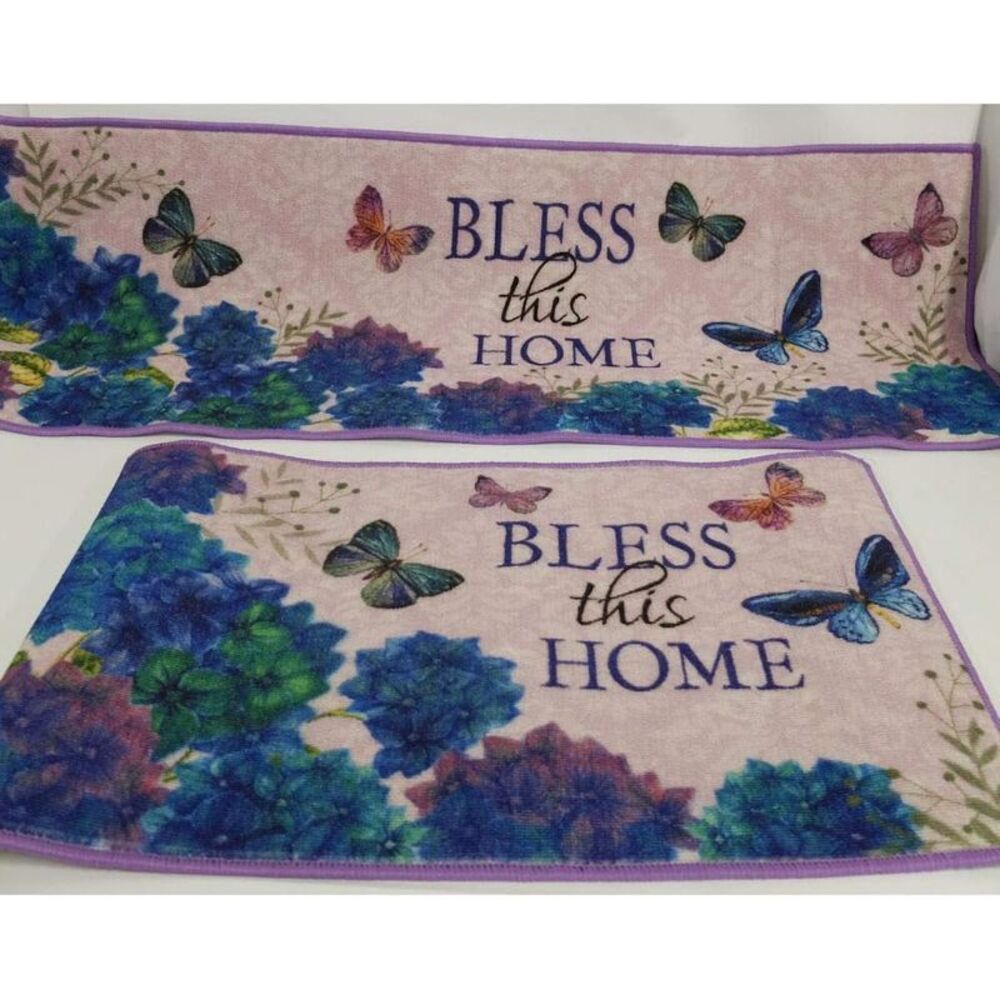 Sunflower Garden Designs of Faith Berber Rug and Runner Set - Bless This Home